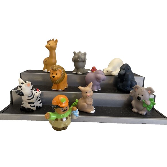 Fisher Price Little People Zoo Animals + Zoo Keeper Safari Figures Lot of 10 - Picture 10 of 10